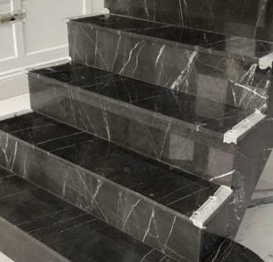 Hirad Marble stair marble black marquina